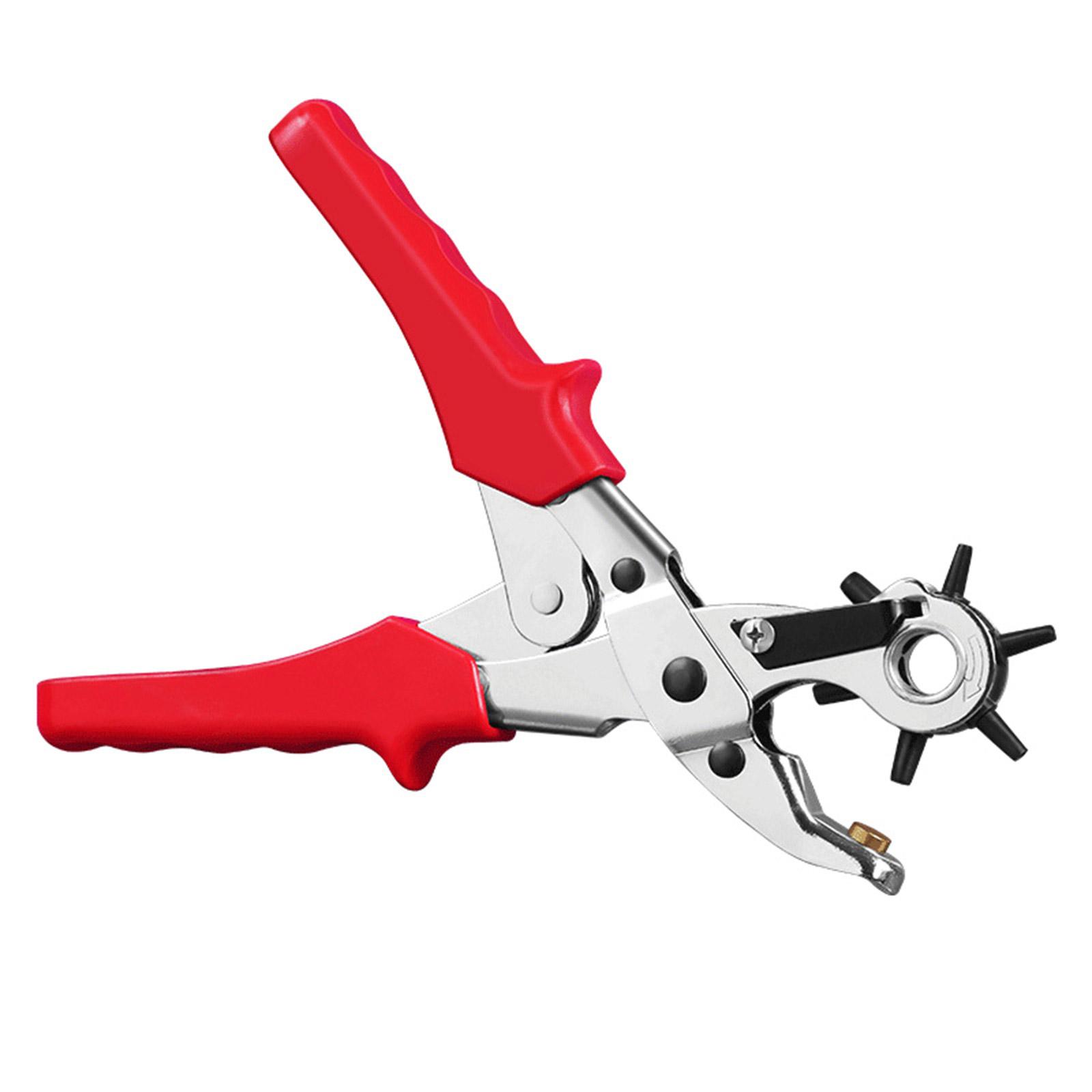 

Кожаный пробойник Сверхмощный вращающийся пробойник Люверс Удобный пилер для ремня Профессиональный инструмент-пилер для ремня Холст Мягкий пластик S