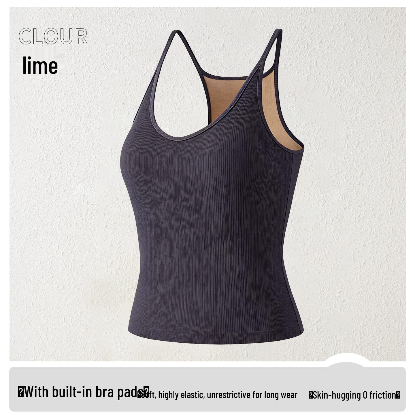 

Женский спортивный жилет с косточками на бретелях, открытой спиной и встроенными чашками XL (Recommended weight 130-150 jin)