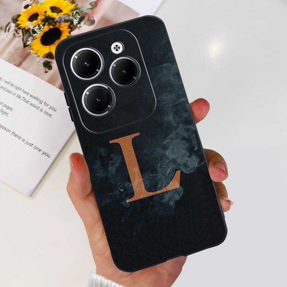 For Infinix Hot 40 Pro Case Hot40 X6836 X6837 New Letters Cover Soft TPU Phone Case For Infinix Hot 40i Hot 40 Pro Hot40i Bumper