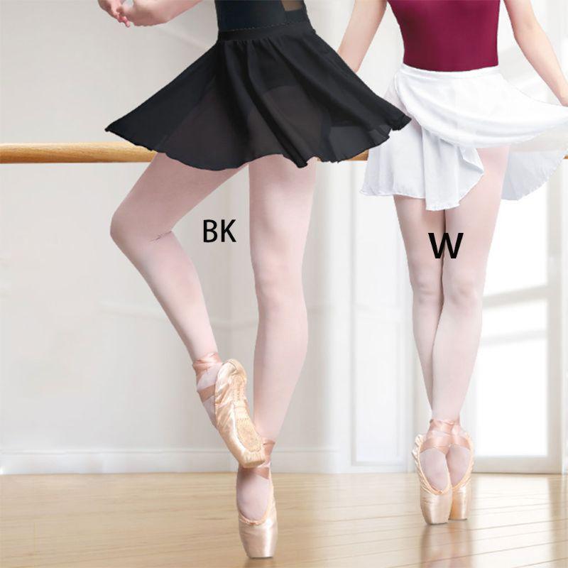 Kids Girl Chiffon Ballet Leotard Tutu Wrap Scarf Skirt Dance Gymnastics Dress