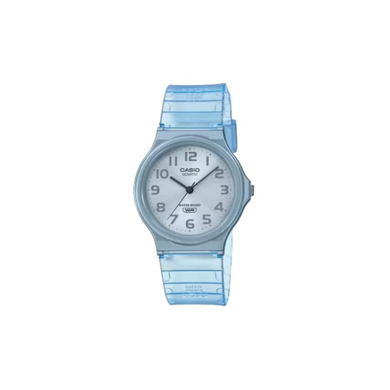 

Casio simple casual fashion quartz movement resin strap Japanese and Korean watch women s watch silver dial MQ-24S-2B серебряный