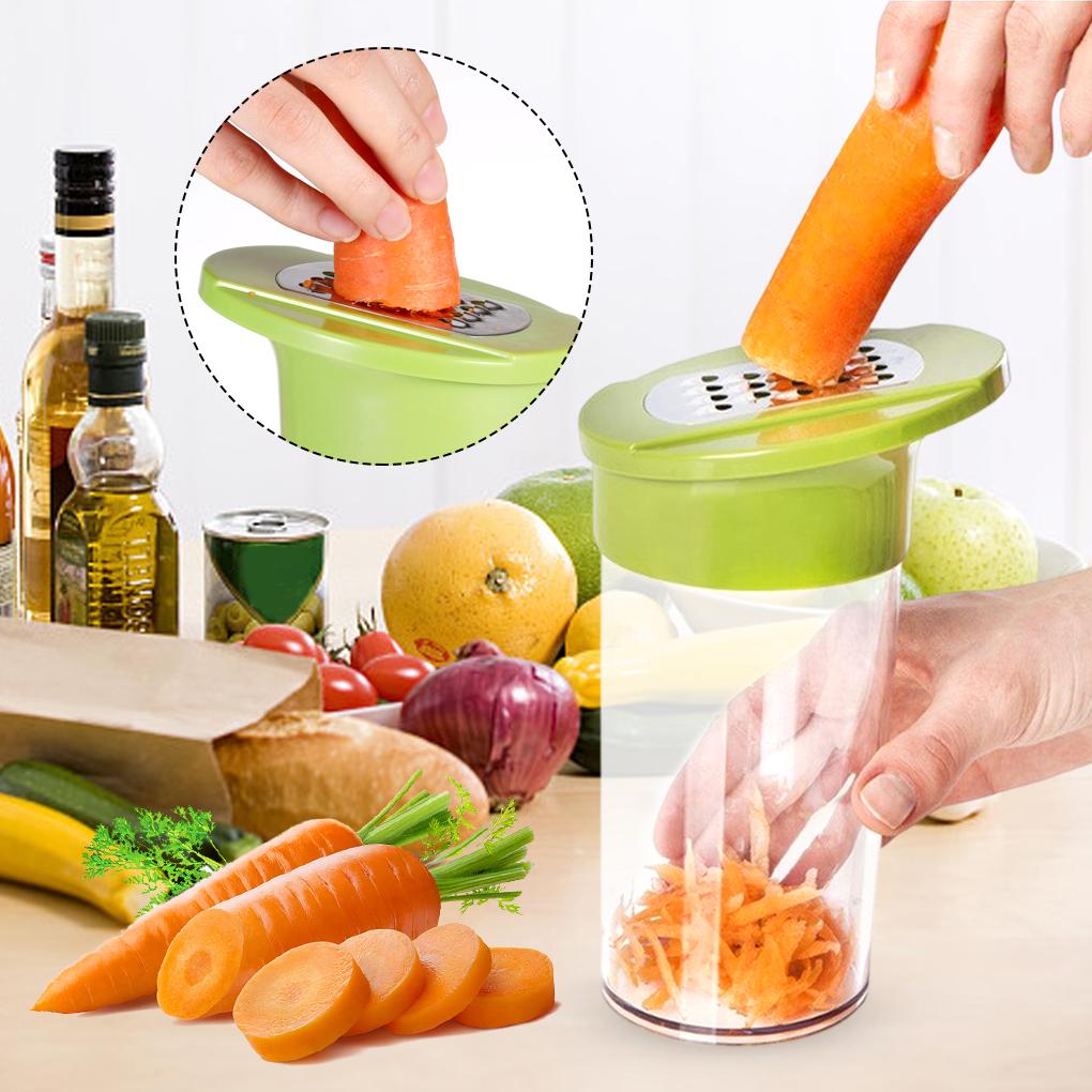 5 in 1 Food Chopper with Container Slicer Fruit Juicer Shredder Kitchen Household Cheese Potato Lemon Carrot Machine