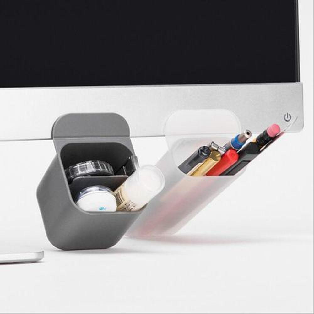 1PC Creative Pencil Holder Cup Ruler Organizer Container Pen Desktop Storage Pocket Office Stationery