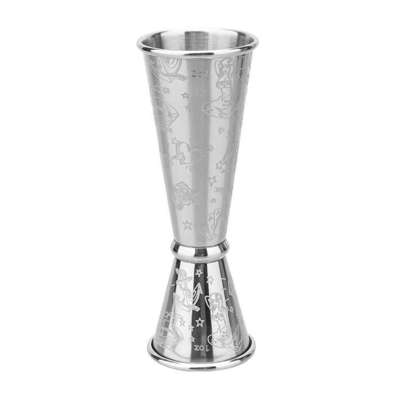 Neuer 30/60ml Cocktail Wein Shaker Messbecher Edelstahl Doppelter Shot Getränke Spirituosen Messbecher Jigger Küchenbedarf Werkzeuge Bar