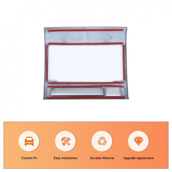 Matte Black Console GPS Navigation Trim Cover For Toyota Tacoma 2011-2015