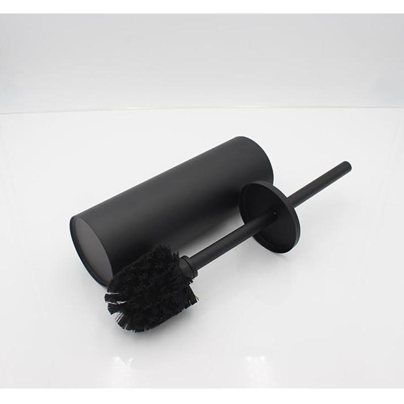 Free Standing Toilet Brush and Holder Set with Holder and Lid, Stainless Steel Toilet Cleaning Brush for Bathroom Accessories