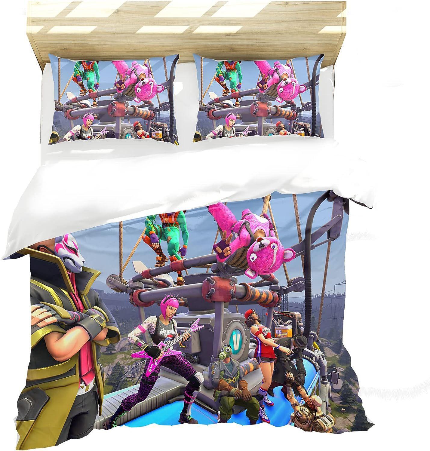 

3D Digital Printing Three-Piece Set, Bedding Cover, Sanded Bedding Kit 100*135