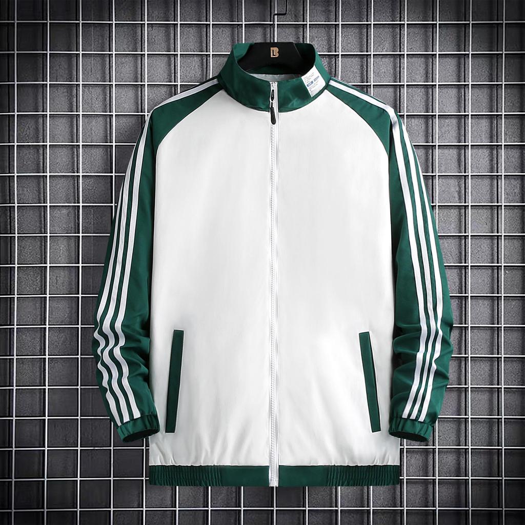 Giacca da Uomo Primavera e Autunno con Collo Alto Nuova Versione Coreana Casual Giovane Studente Giacca Top da Uomo