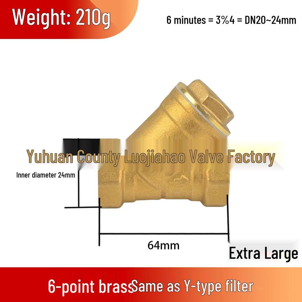 High-Pressure High-Temperature Forged Brass Y-Type Multifunctional Filter Pipe