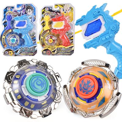 Gyro Toy Children'S Pull Strip Launcher And Metal Lump Screw Fight Boy Blister Set