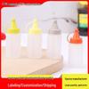Conjunto de Garrafas de Aperto Transparentes para Tempero Doméstico e Churrasco ao Ar Livre - Dispensadores de Plástico PE para Cozinha