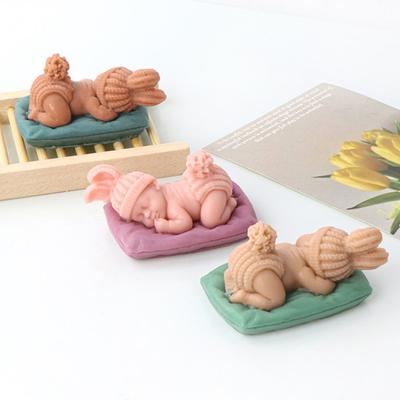 Molde de silicona con forma de bebé durmiendo en 3D para cocina, bricolaje, fondant, repostería, molde de chocolate, jabón hecho a mano, vela, yeso, resina, arcilla, herramienta