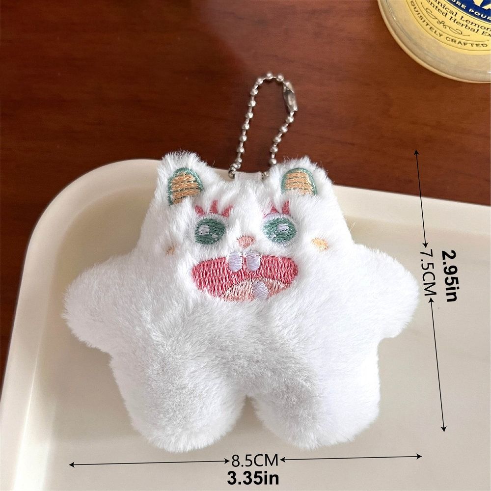 Plush Snow Mon-ster Doll Pendant Soft Creative Stuffed Snow Mon-ster Keychain Cute Hanging Bags Decor Bag Pendant