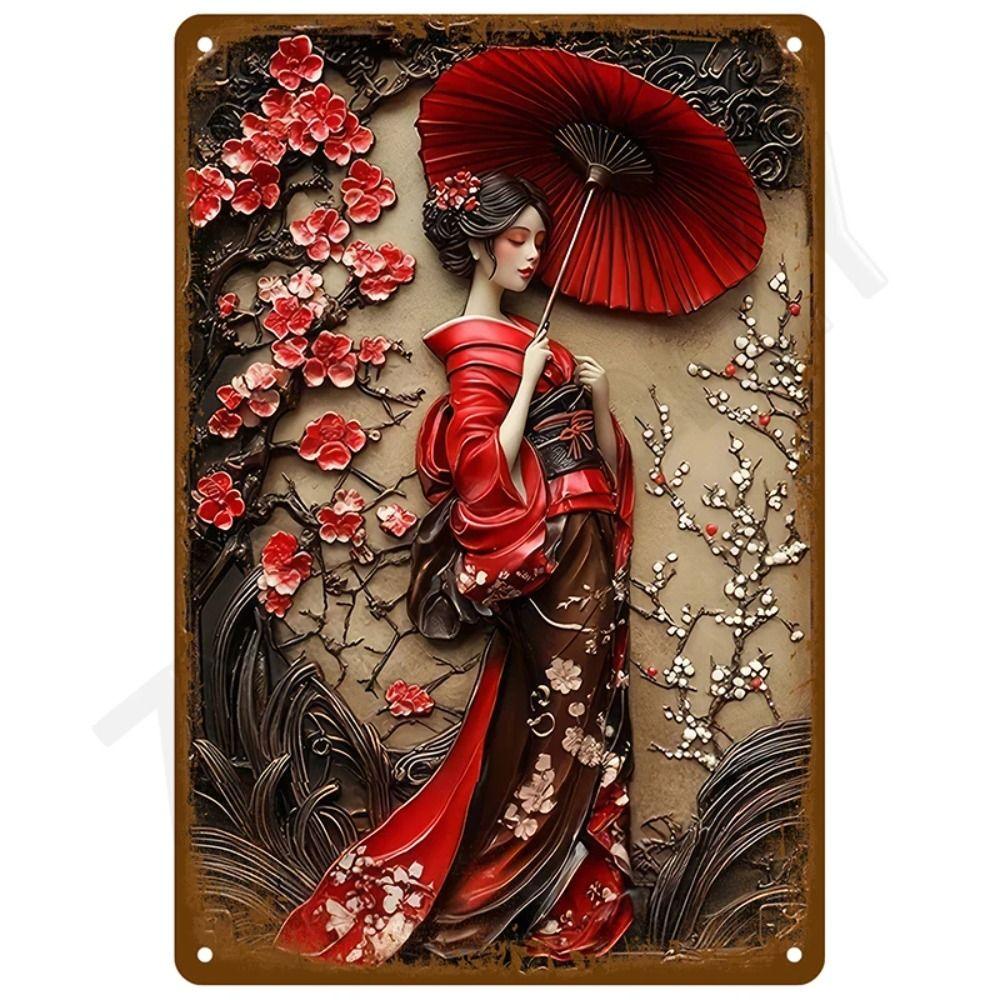 Garage Bar Metal Wall Sign, Auto Interior Decor Plaque 20x30cm