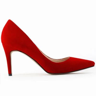 Saltos Altos Sapatos Clássicos Femininos Stilettos Ponta Afiada Sexy Moda Escritório Festa Vermelho Casamento Feminino Conforto Sapatos de Festa Femininos