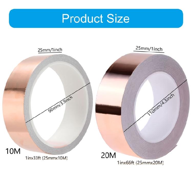 Easy Application 1inch Copper Tape for Guitar Shielding Promoting Conductivity and Grounding to Reduce Interference