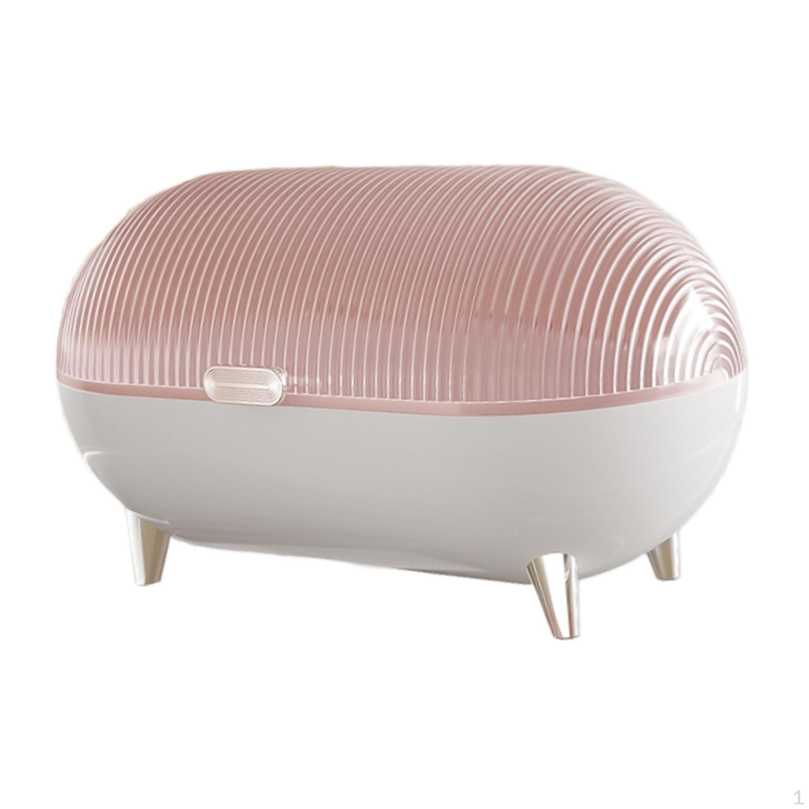 

Настольный ящик для хранения вещей, органайзер для стола, конфетница, держатель для прихожей, прозрачный лоток для ключей и украшений розовый