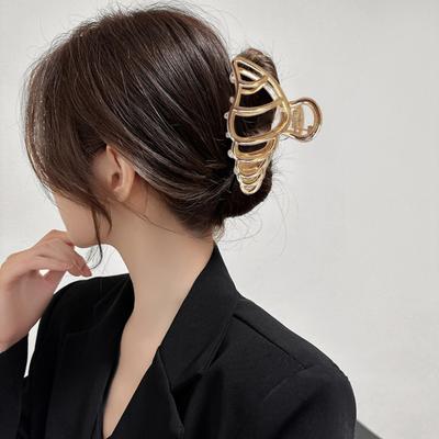קליפס שיער טופר עיצוב אוקיינוס קליפס שיער אחורי ראש עם צדפים דוגמת כוכב ים קונכייה אביזרי שיער רב-תכליתיים