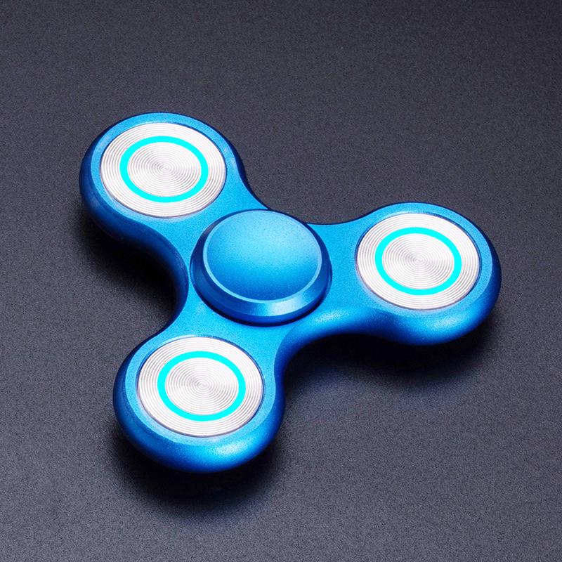 Luminous Metal Alloy Fidget Spinner: Stress Relief Toy for Night Glow