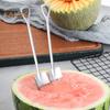 10Pcs Watermelon Spoon Set Stainless Steel Pointed Square Spoons Utensils for Dessert Coffee Yogurt Cake Fruit Ice Cream