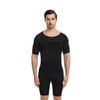 Seamless Men's Tummy Control Short Sleeve Bodysuit & Chest Binder