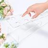 Clear Acrylic Rectangular Flower Vase For Wedding Table Centerpiece Home Decor Rose Gift Box Floral Arrangement Modern Decor
