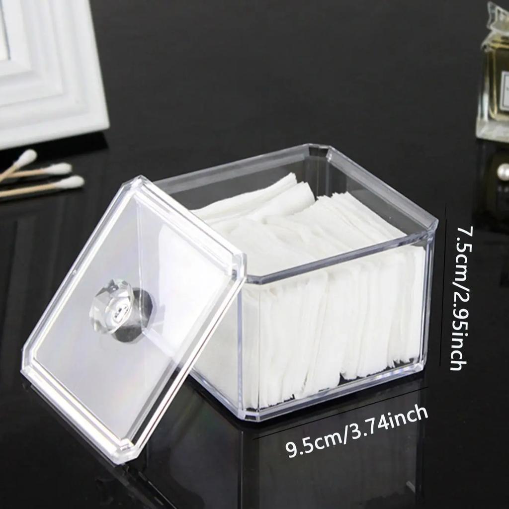 1/2/3 Průhledný úložný box na vatové tyčinky Organizér na make-up Akrylový úložný box Kosmetický box na vatové tyčinky Koupelna Ložnice Úložný prostor