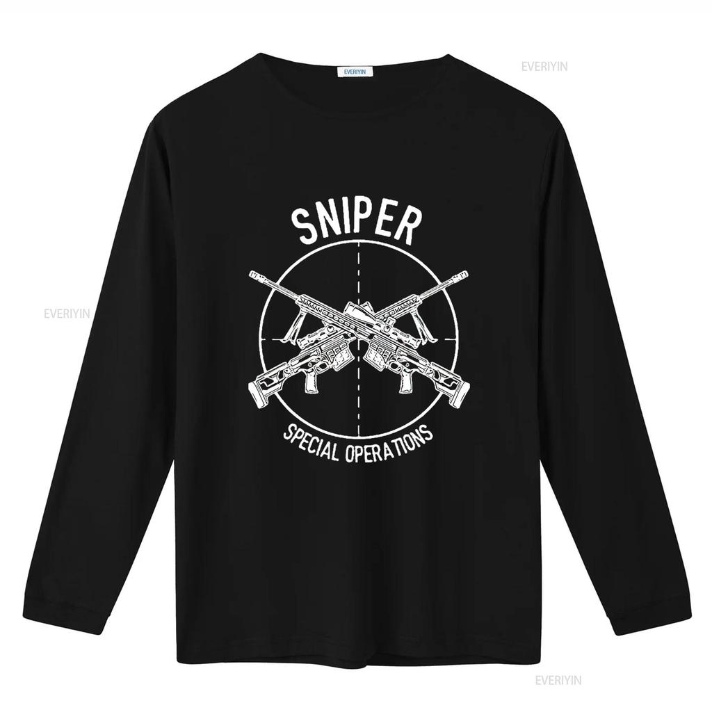 Mens Special Operations Sniper Forces USA Military T Shirt Black Vintage Washed Top For Everyday Wear Graphic Unisex Stylish