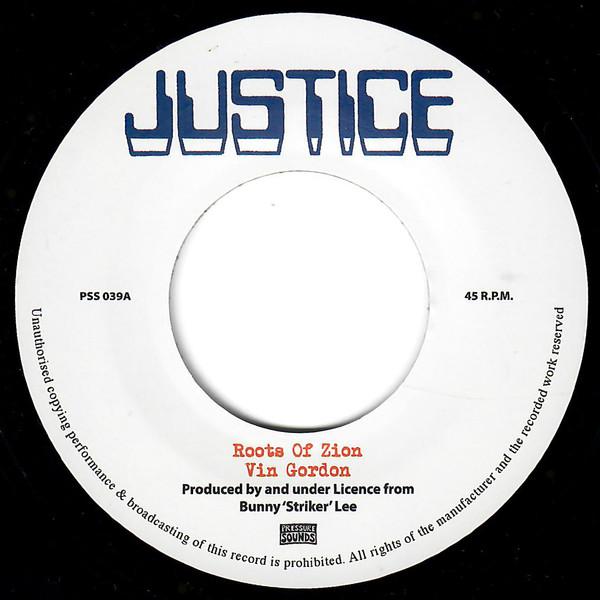 

7inch Record VIN GORDON / TONY ASHER BRISSETT - Roots Of Zion / Lion Of Zion PSS039 Pressure Sounds 2010 UK Reggae, Ska & Dub Used