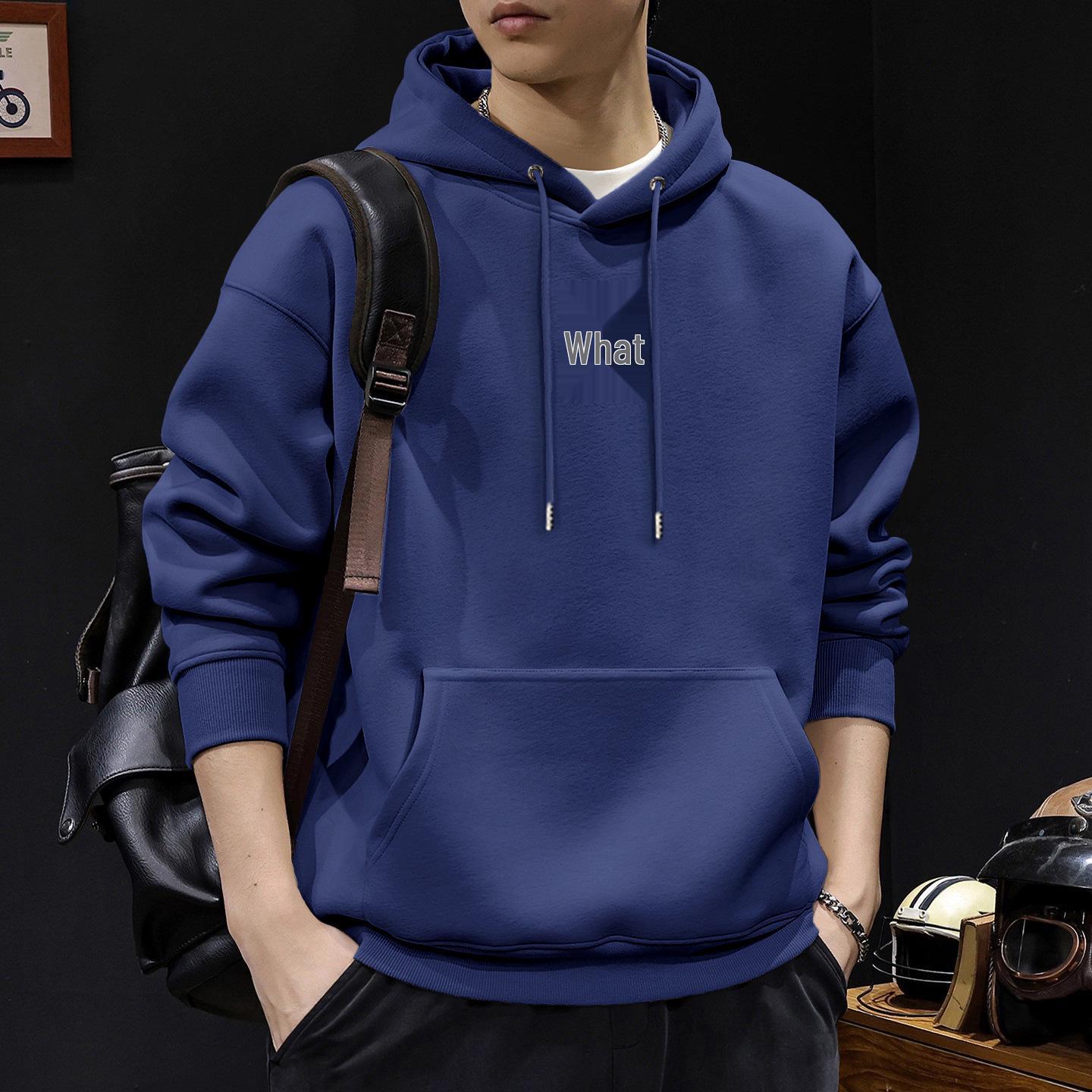 Japanese Retro Loose Hooded Men s Heavyweight Hoodie Jacket M (115-140 lbs)