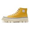 Li Ning CF Flow Trendy Casual Non-Slip Wear-Resistant Support High-Top Sports Shoes Unisex Sneakers Yellow AGCS206-7