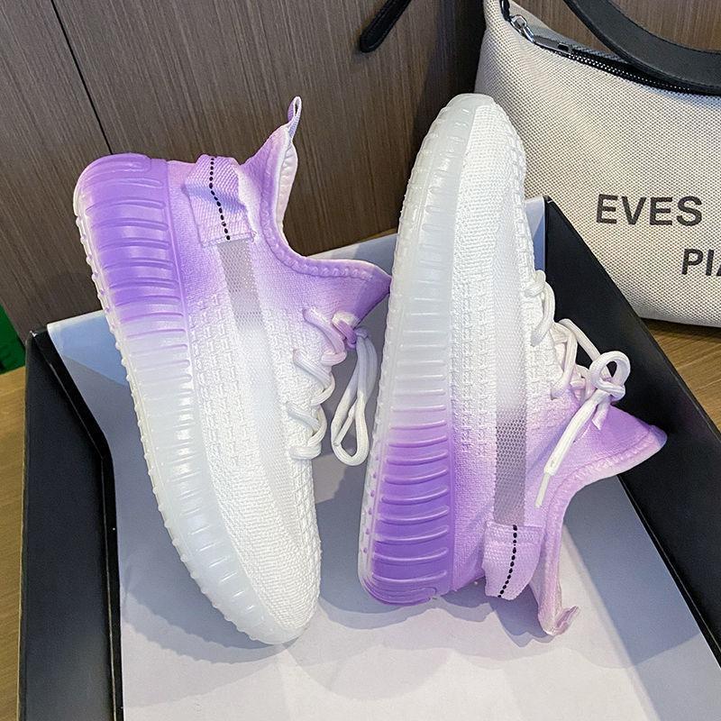 Women's new models gradually change color shoes Women's versatile students wear sports shoes in summer Lightweight breathable women's shoes