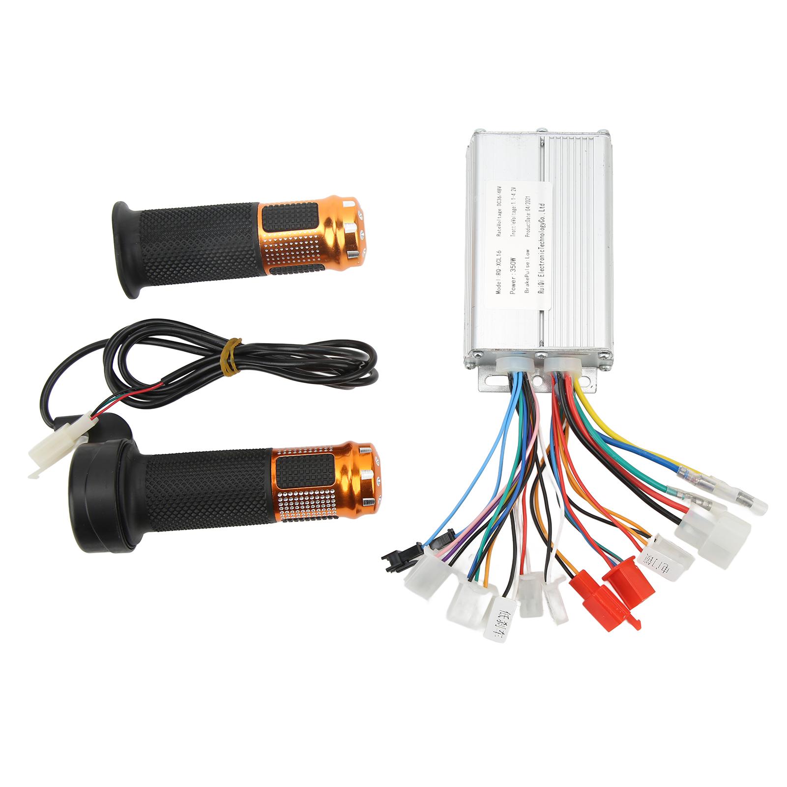 

36V 48V 350W Controller with Throttle Grip Brushless Motor Controller for Electric Bike Motorcycle
