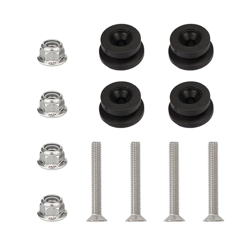 Motorrad Schnellverschluss Schnalle Grundplatte Kunststoffpolster Kissenbasen zur einfachen Montage und Demontage von Seitenkoffern