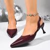 Woman Sandals New Designer High Heels Shoes for Woman Buckle Strap Sexy Pointed Toe Wedding Banquet Sandals Sandalias De Mujer