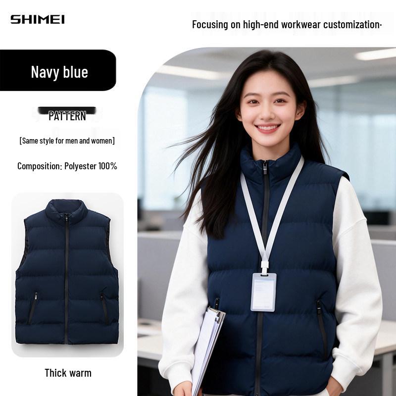 Custom Logo Insulated Vest for Autumn/Winter Events - Ideal for Workwear and Group Activities 5XL After-sales Guarantee