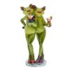 Waltzing Couple Frog Figurine Dancing Drinking Frog Statue Resin Animal Sculpture Home Office Indoor