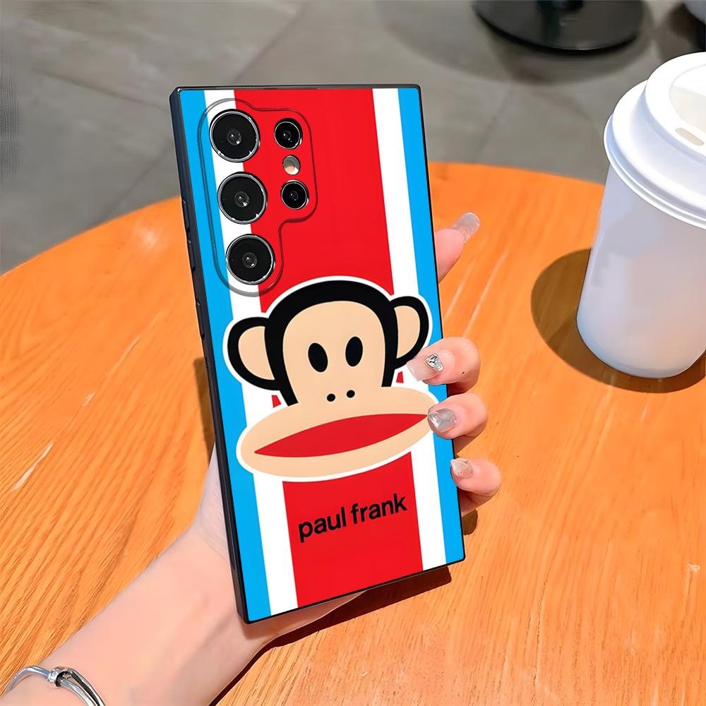 P-Paul F-Frank Big Mouth Monkey Phone Case For Samsung S26 S25 Ultra S24 S23 Fe S22 S20 S21 Plus A54 A34 A53 A16 Back Cover