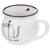 Kubek Koty Kotki Ceramiczny do Picia Kawy Herbaty Ziół Beczułka 300 ml