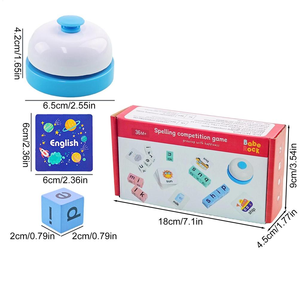 Kids Word Card Games Colorful Educational Preschool Puzzle Playing Toy Spelling Games Card for Home House Kindergarten Classroom