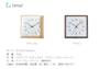 KATOMOKU Muku Square Clock 2 km-65HM H. Maple Wall Clock with Continuous Second Hand (quartz Clock)