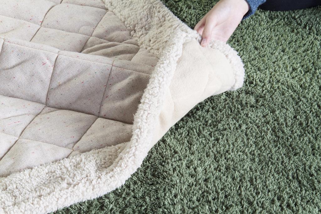 AZUMAYA Thin Kotatsu Futon, Square (for tables 80x80cm or smaller), Tweed, KK-101BE