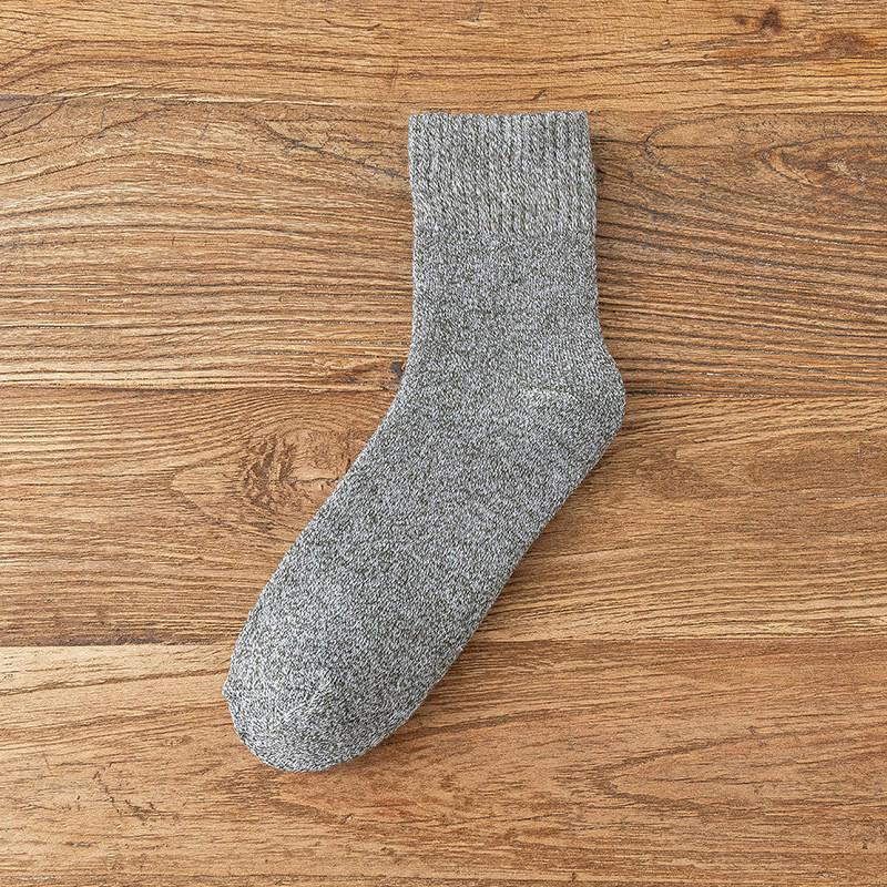 

Чоловічі Товсті Оксамитові Зимові Махрові Шкарпетки - Однотонні, Теплі Середні, Махрового Типу One Size зелений