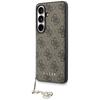 Guess 4G Classic Logo Charm MagSafe Case for Samsung Galaxy S26 Brown