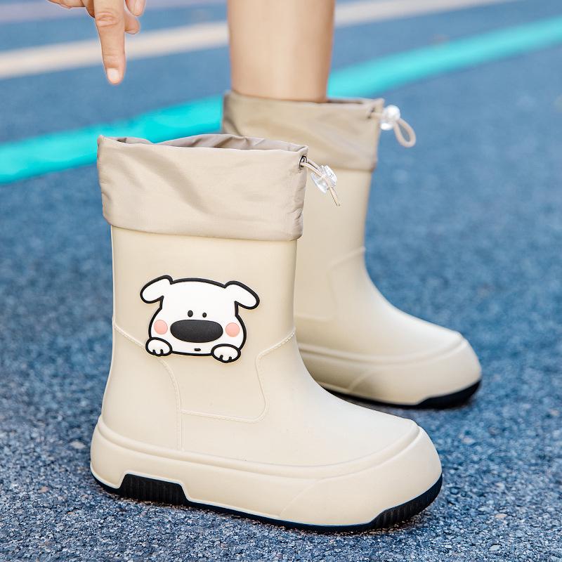 

Женские водонепроницаемые резиновые сапоги до середины икры, нескользящая резиновая подошва с хлопковой подкладкой для использования на улице и на кухне. Size 40 (Length 252mm)