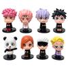 5/8pcs Anime Jujutsu Kaisen Figure 5-6.5cm Itadori Yuji  Action Figure Model PVC Doll Toy Collection Desktop Accessories Gift