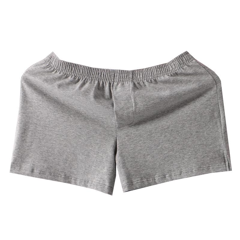 Men's Pure Cotton Mid-Waist Boxer Briefs - Loose A-line Plus Size Shorts