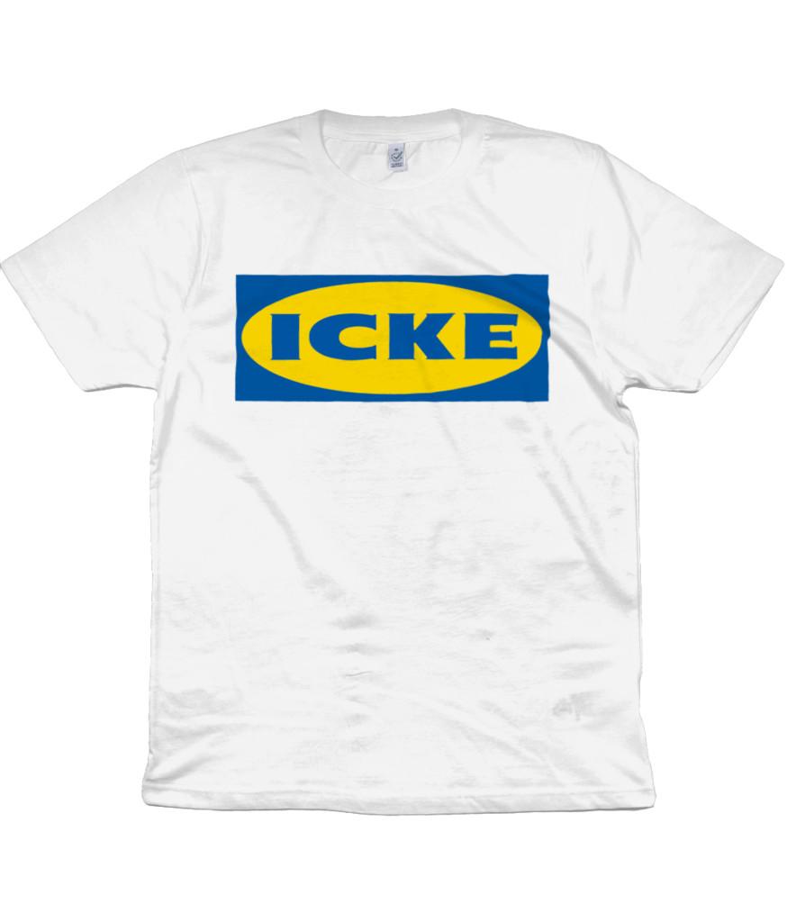 Icke- David Icke - Ikea Spoof - Organic T-Shirt Mens Womens Tees Top - Sheeple - Conspiracy - Matrix 4XL