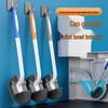 Wall-Mounted Japanese Long-Handle Toilet Brush for Bathroom Cleaning