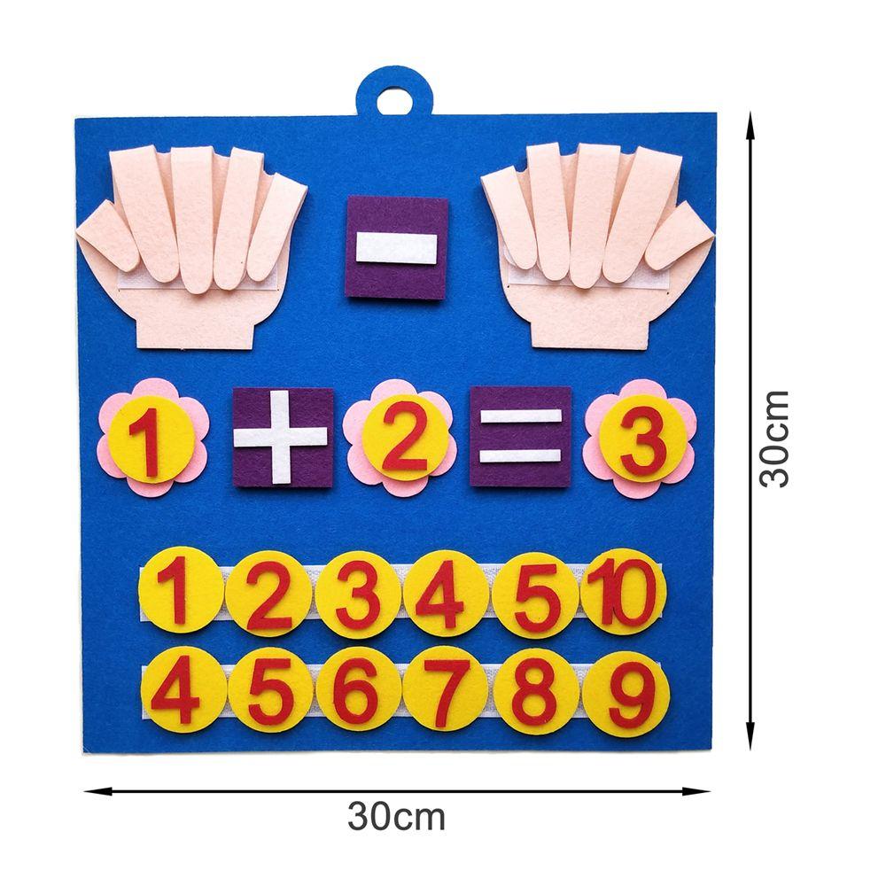Teaching Aid Kids Early Educational Toy Felt Math Toy Children Finger Numbers Toys Montessori Toys